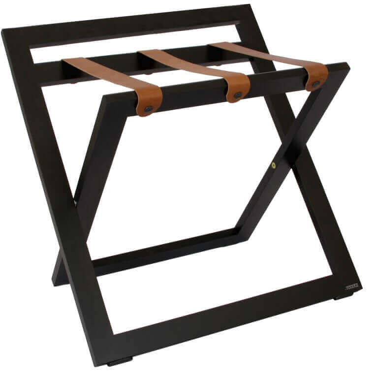 Luggage Rack Wood With Nylon OR Leather Straps | Roootz