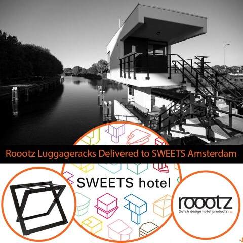 Roootz Hotel Kofferrek in SWEETS hotel | ROOOTZ Hotel Producten