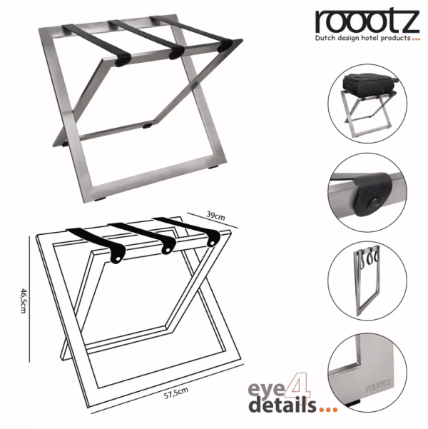 Luggage Rack Stainless Steel Roootz