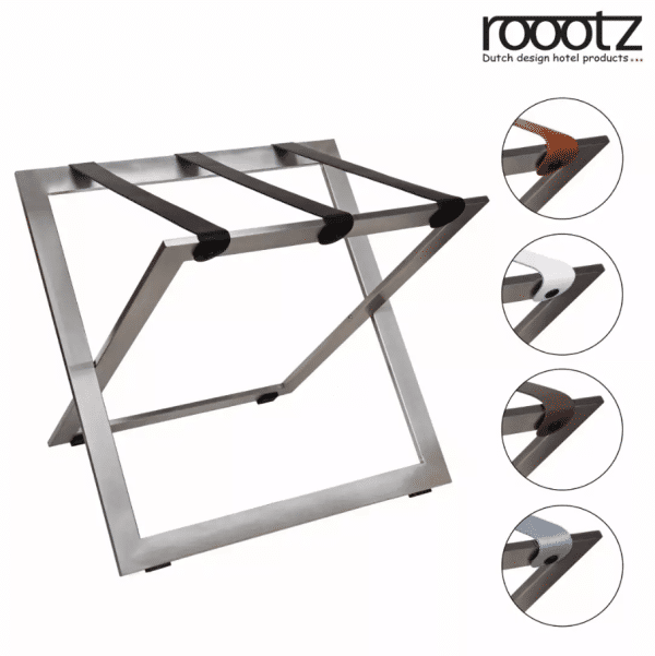 Stainless Steel Luggage rack Suitcase Stand Roootz