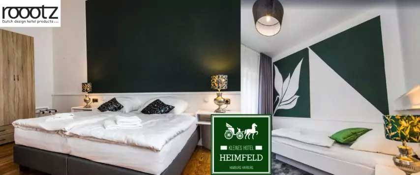 Porte-valises blanches pour hôtel Heimfeld en Allemagne