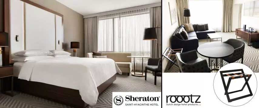 Porte-bagages chambre d'hôtel Sheraton Canada
