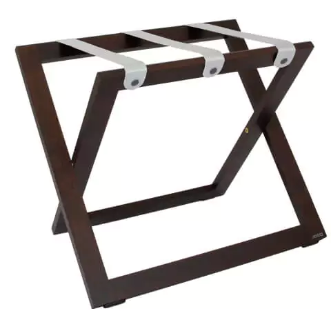 Suitcase Stand Walnut with nylon straps ROOOTZ
