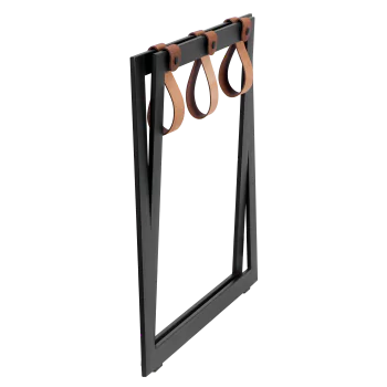 Luggage Rack Black Compact