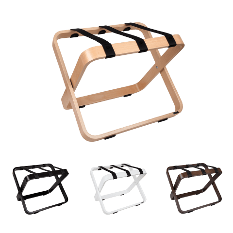 Porte-bagages Pliable Transparent Pour Chambre - Support Valise Avec étagère - Idéal Hôtel, Maison, Espace Réduit