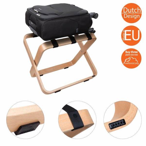 Hotel Suitcase Stand Wood - Design Suitcase Rack