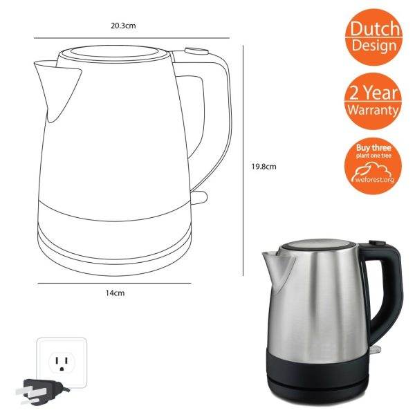 Hotel Kettle for Hospitality Tray With US plug ROOOTZ
