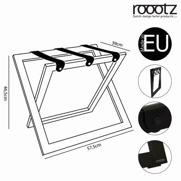 Hotel suitcase rack compact and modern design