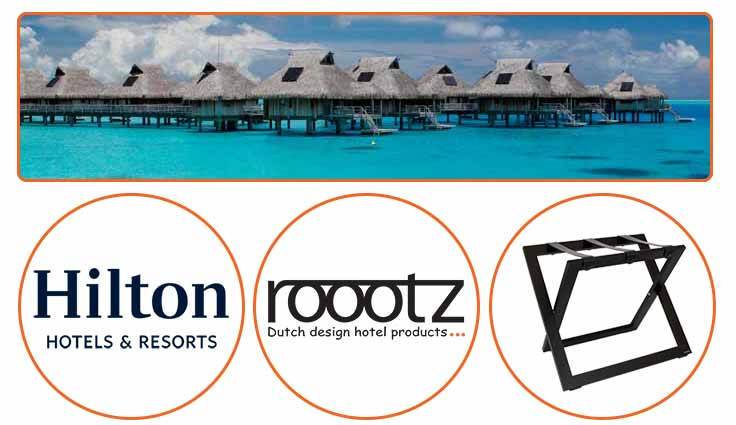 Reposamaletas roootz para hotel de tráfico