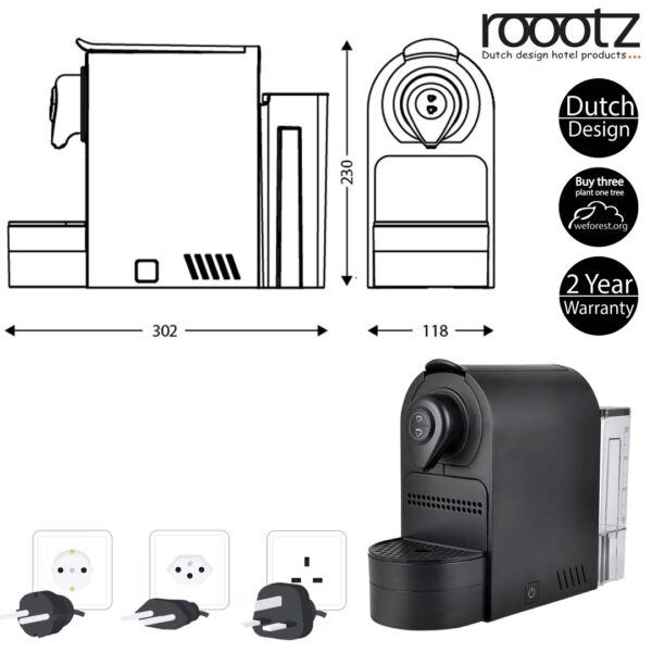 Cafetera para hoteles Roootz