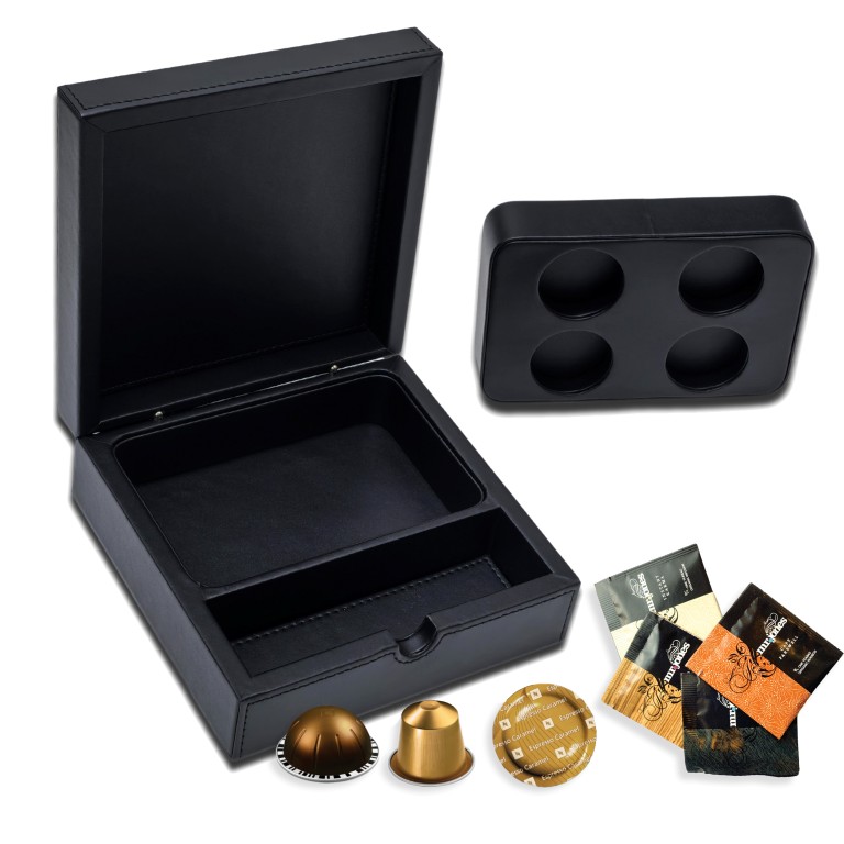 Boîte de rangement pour café et thé pour hôtels - boîte à capsules pour la chambre d'hôtel