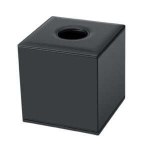 Boîte à mouchoirs carrée noire