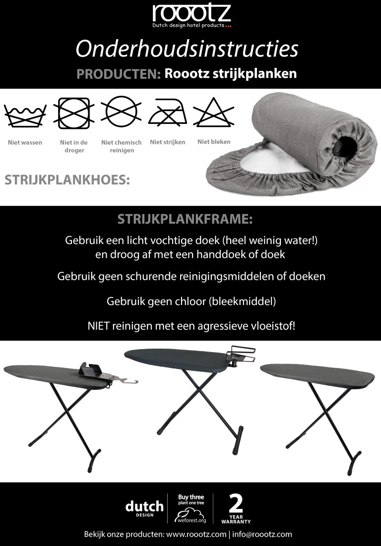 Hotel Strijkplank Onderhoud