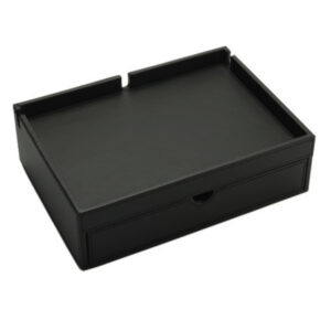 Hospitality Tray met Lade Compact model in zwart kunstleer