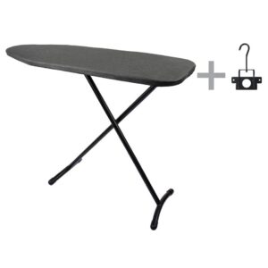 Table à repasser d'hôtel avec crochet de suspension. Design moderne, compact et luxueux.
