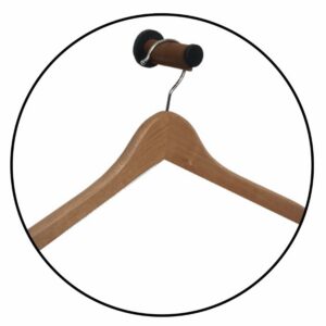 Gancio da parete per appendere abiti o cappotti in camera d'albergo. Con un elegante rivestimento in pelle. Lussuoso e molto resistente